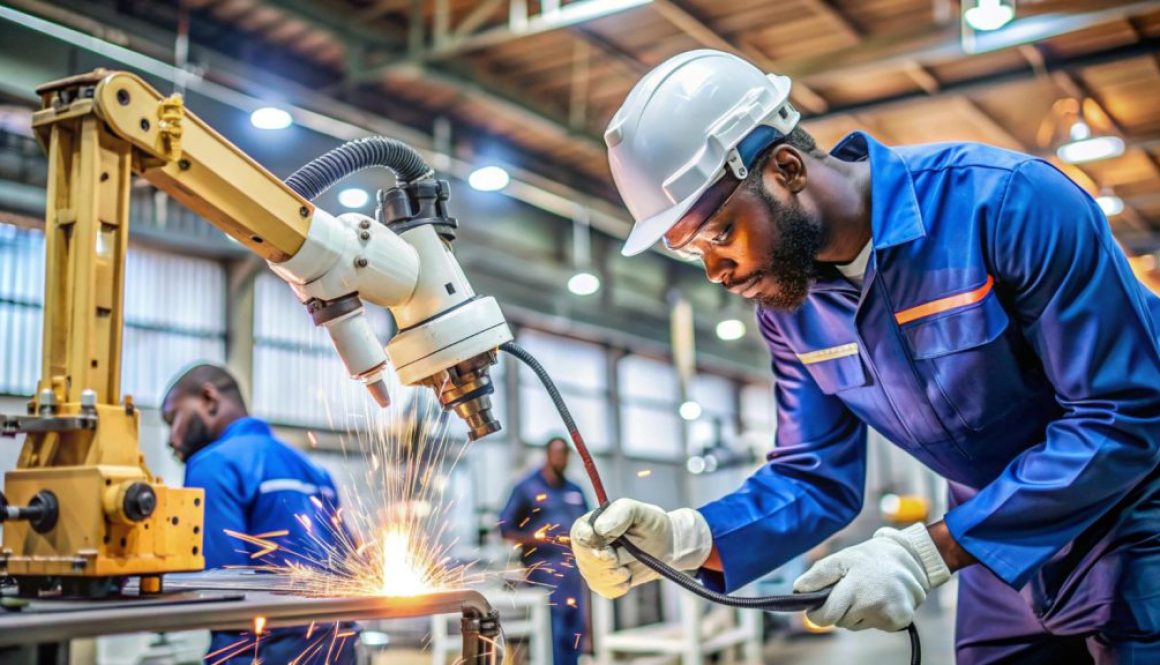Man working and Standing Out in the Steel Fabrication Industry