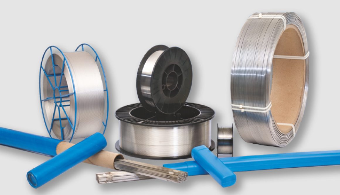 selection of different welding wires